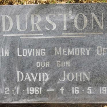 DURSTON David John 1961-1962
