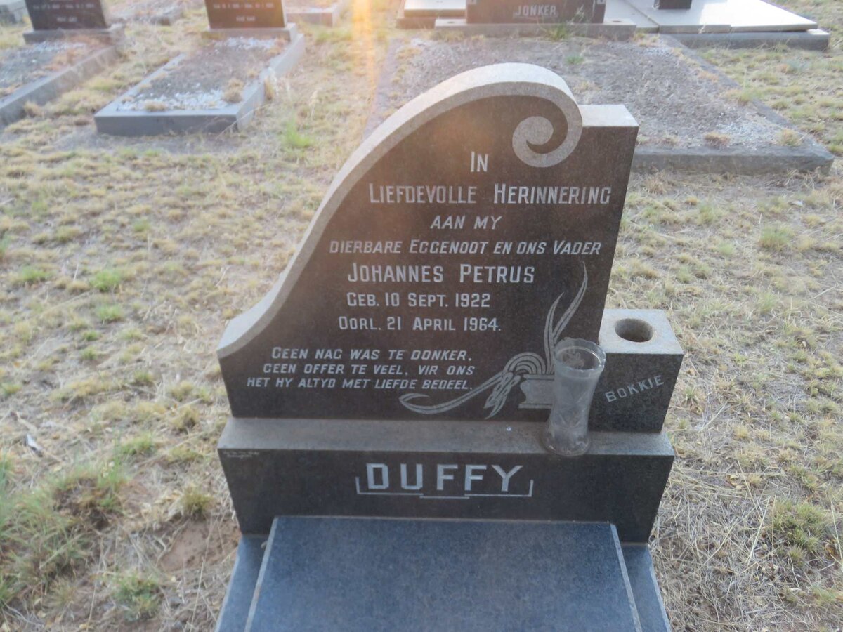 DUFFY Johannes Petrus 1922-1964