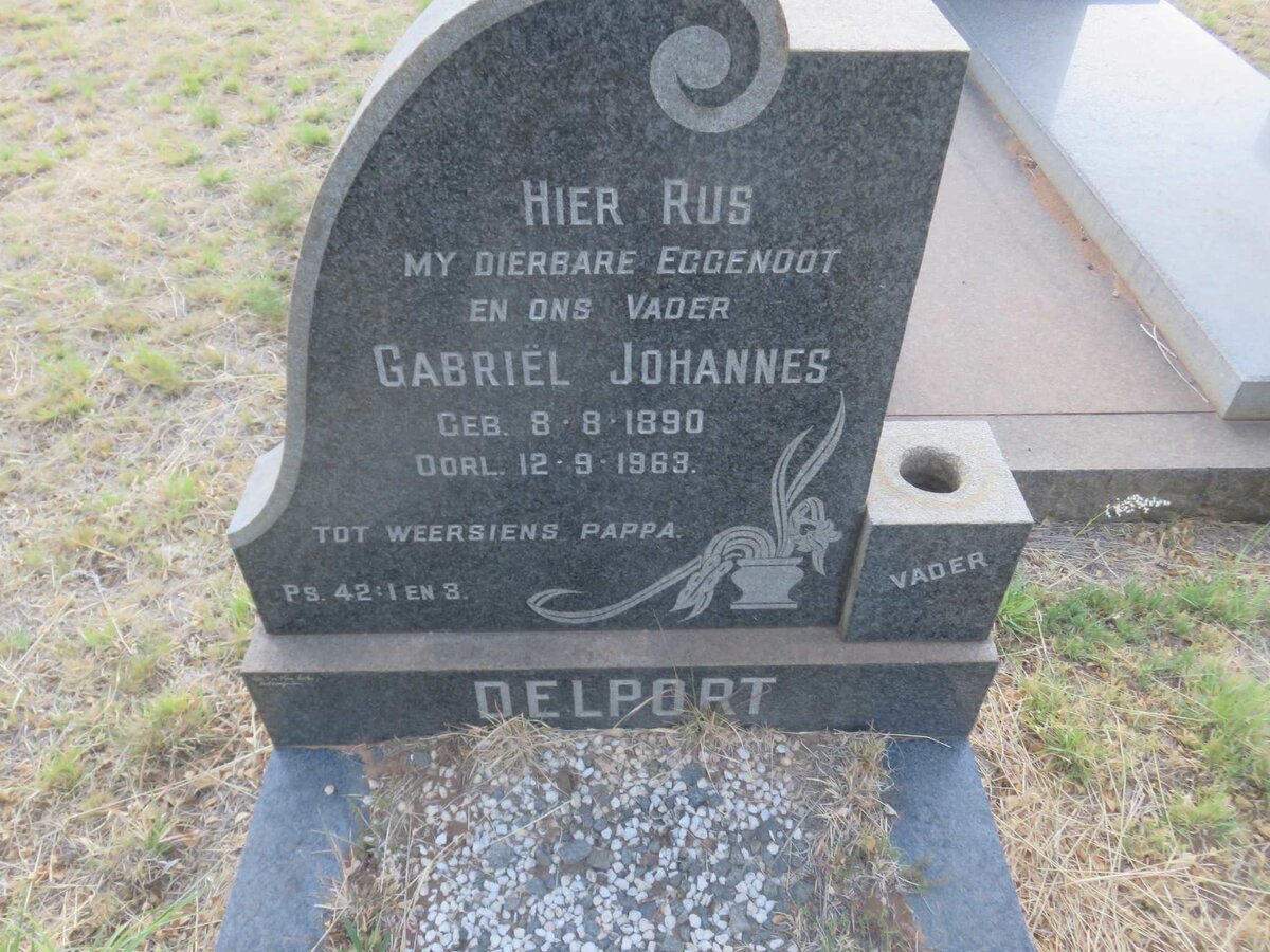 DELPORT Gabriël Johannes 1890-1963