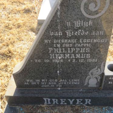 DREYER Philippus Hermanus 1926-1981
