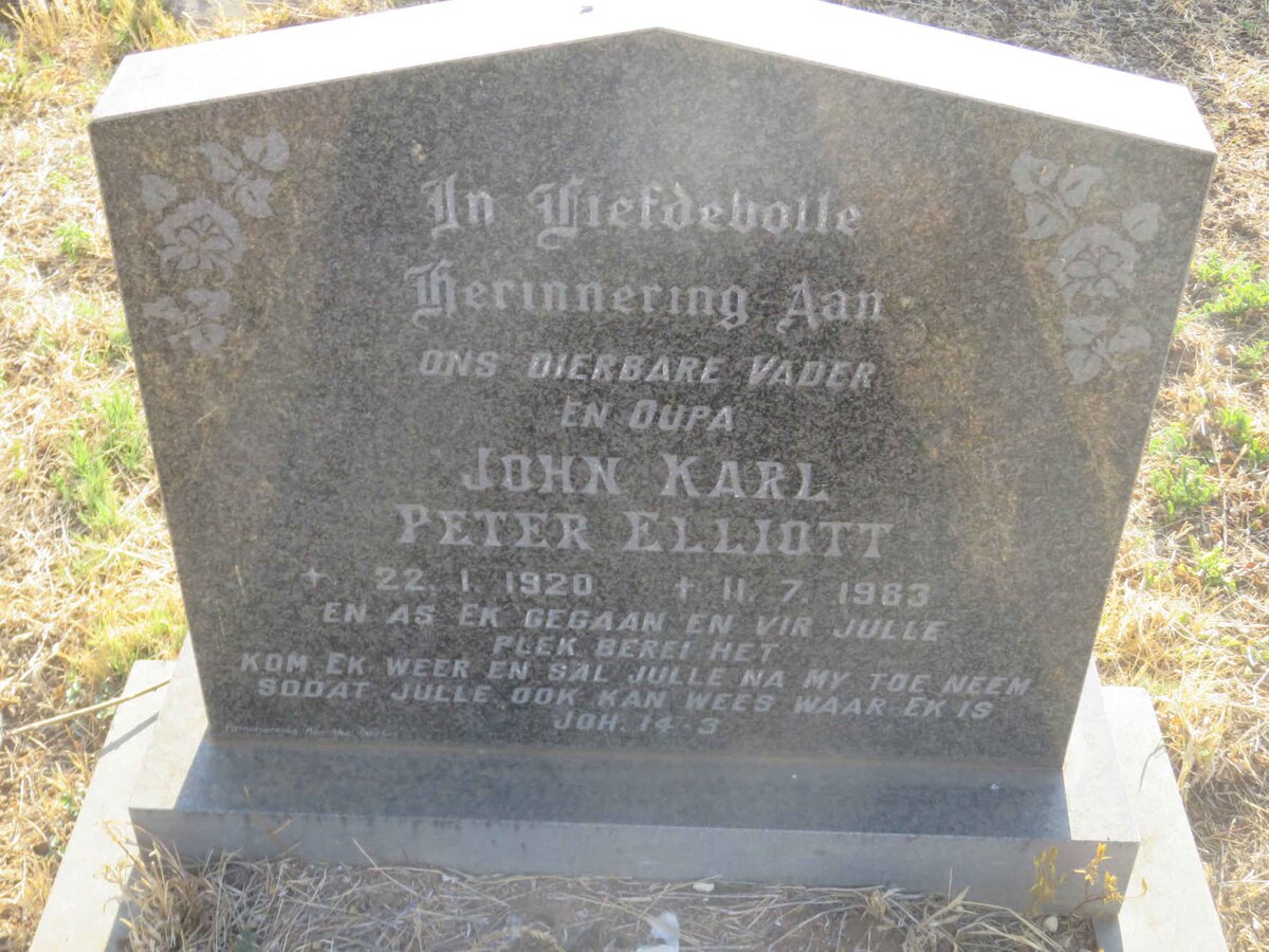 ELLIOTT John Karl Peter 1920-1983