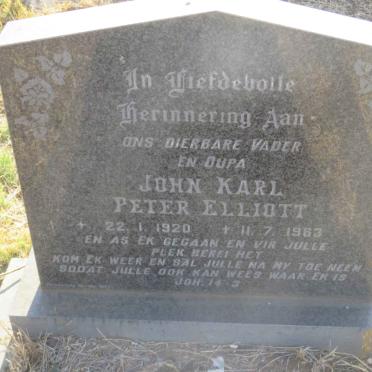 ELLIOTT John Karl Peter 1920-1983
