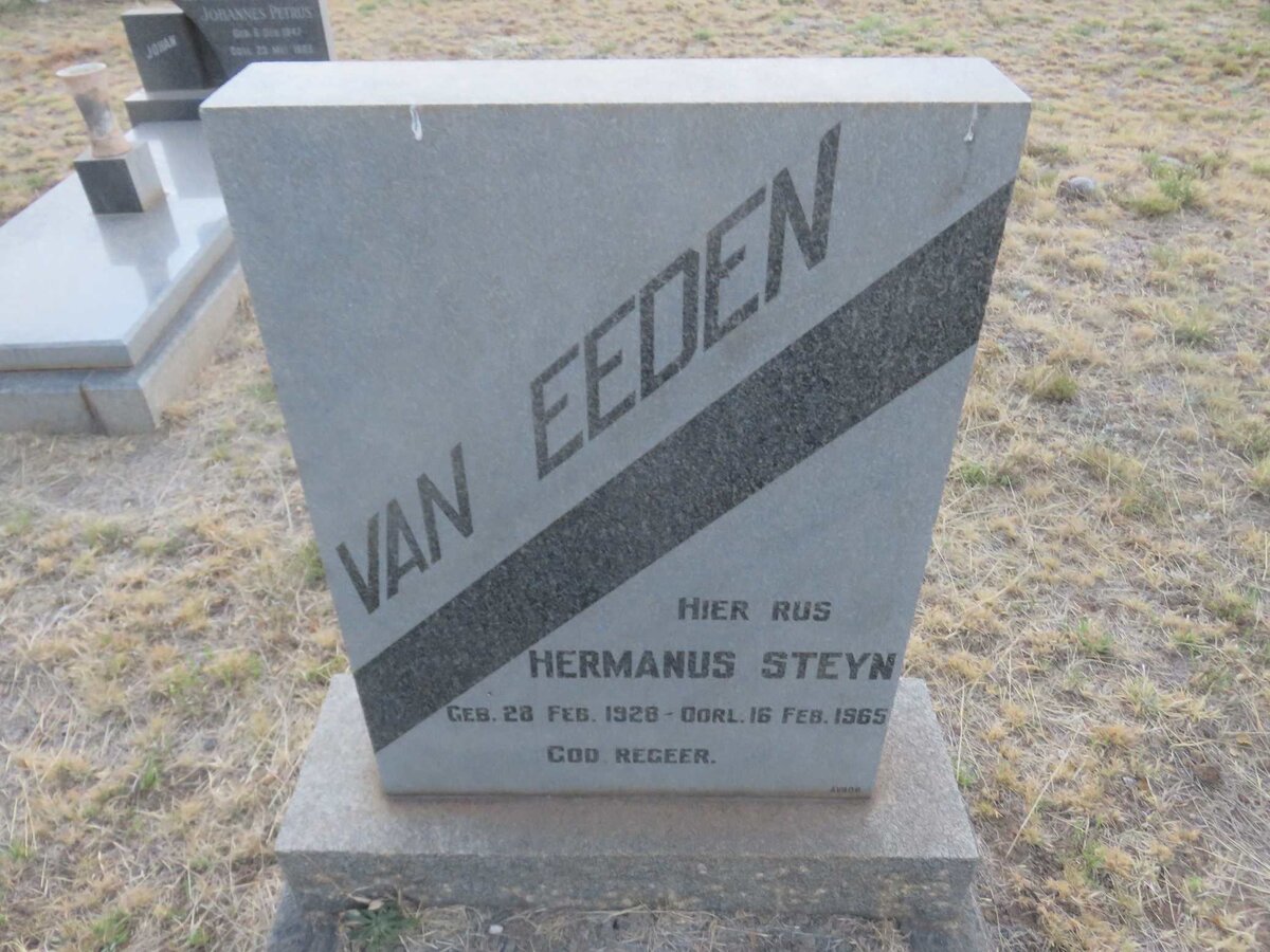 EEDEN Hermanus Steyn, van 1928-1965