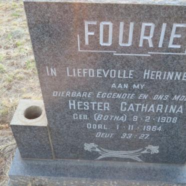 FOURIE Hester Catharina nee BOTHA 1908-1964