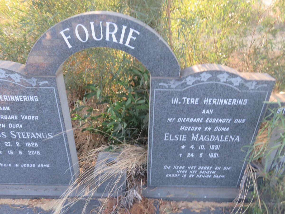 FOURIE Elsie Magdalena 1931-1981