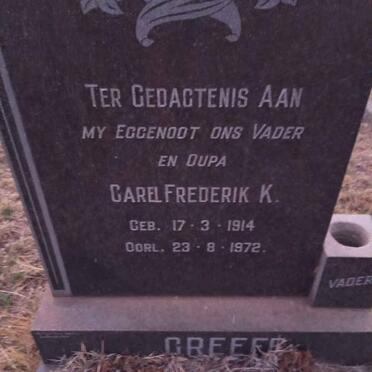 GREEFF Carel Frederik K. 1914-1972