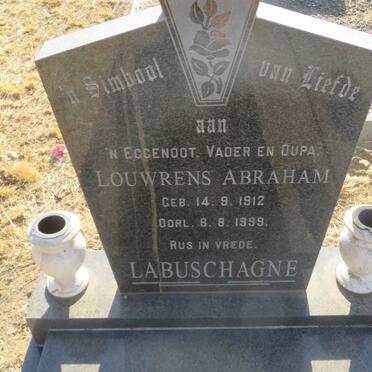 LABUSCHAGNE Louwrens Abraham 1912-1999 &amp; Maria Johanna 1917-2015