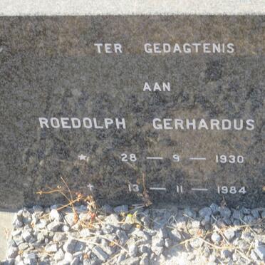 LUBBE Roedolph Gerhardus 1930-1984 &amp; Susanna Magrietha 1937-2014