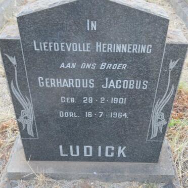 LUDICK Gerhardus Jacobus 1901-1964