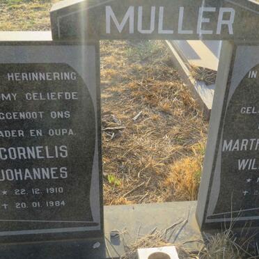 MULLER Cornelis Johannes 1910-1984 &amp; Martha Johanna Wilhelmina 1921-1993