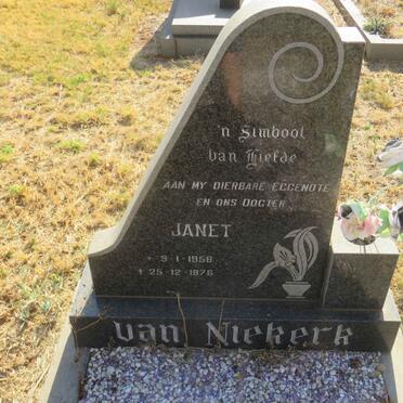 NIEKERK Janet, van 1958-1976