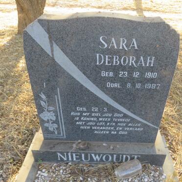 NIEUWOUDT Sara Deborah 1910-1987