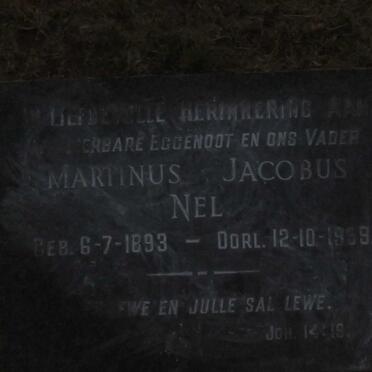 NEL Martinus Jacobus 1893-1959