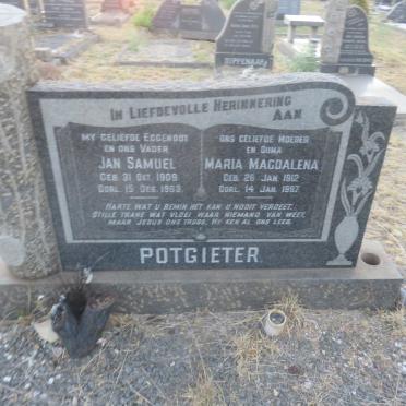 POTGIETER Jan Samuel 1909-1963 &amp; Maria Magdalena 1912-1987