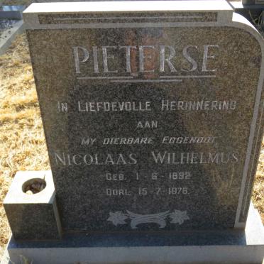 PIETERSE Nicolaas Wilhelmus 1892-1976