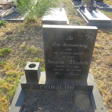 PRINSLOO Susanna Elizabeth 1904-1982