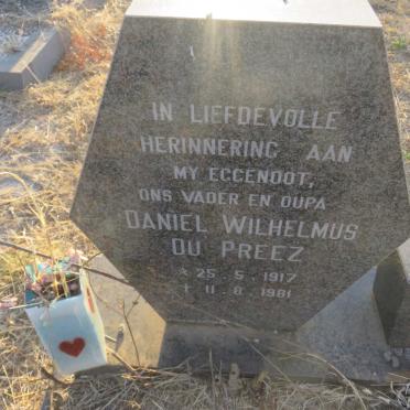 PREEZ Daniel Wilhelmus, du 1917-1981