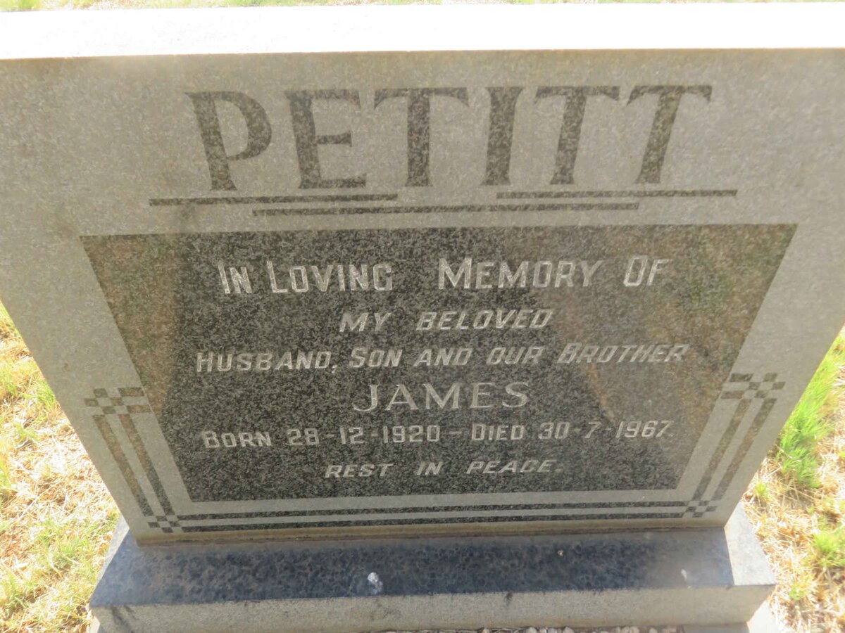 PETITT James 1920-1967