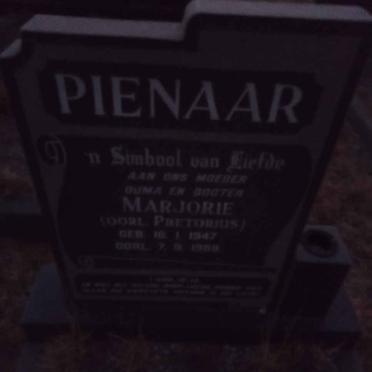 PIENAAR Marjorie oorlede PRETORIUS 1947-19??