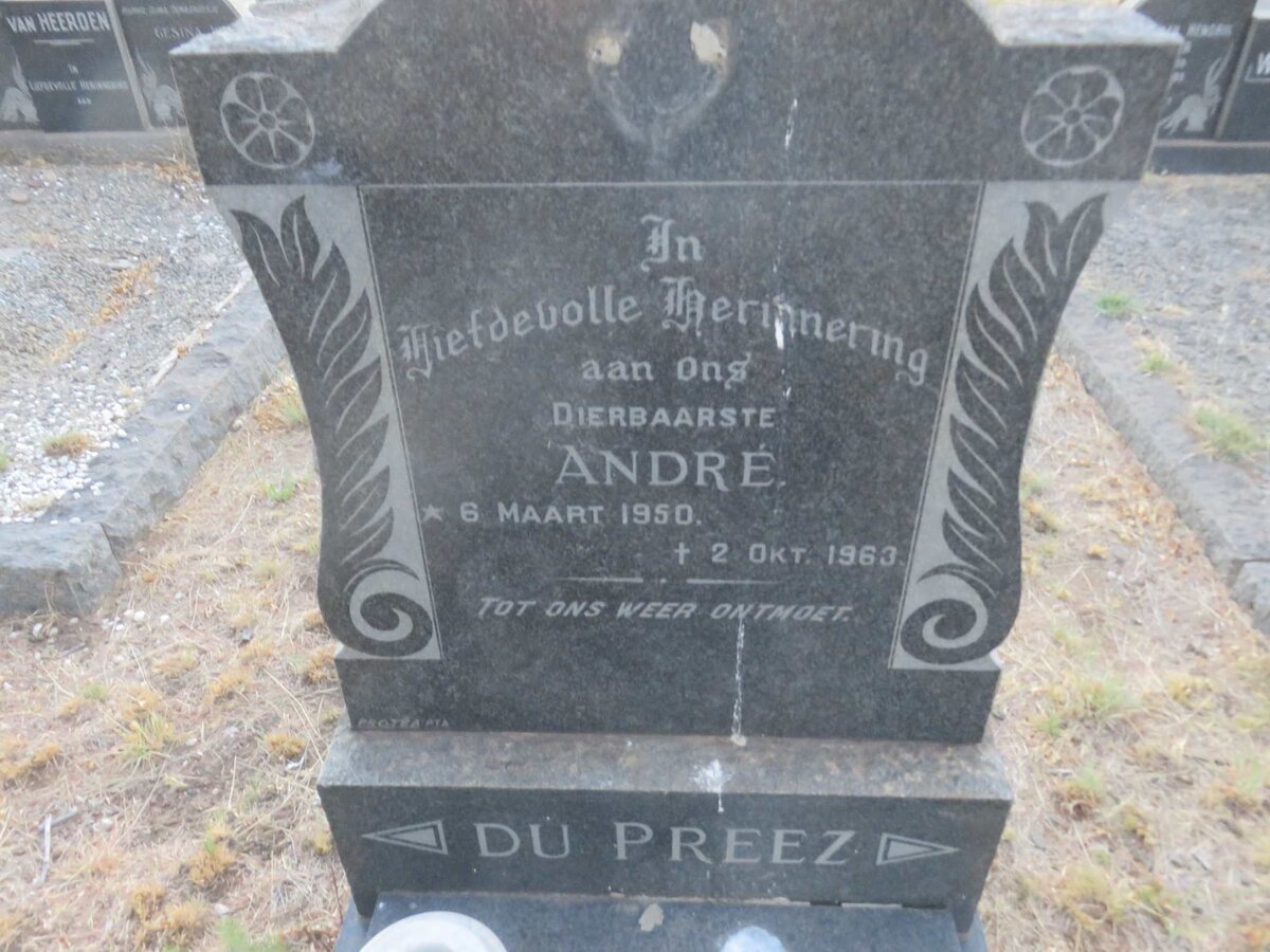 PREEZ André, du 1950-1963