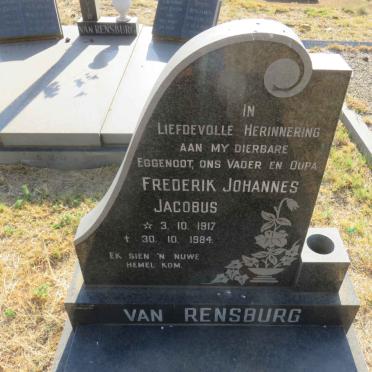 RENSBURG Frederik Johannes Jacobus, van 1917-1984