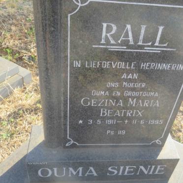 RALL Gezina Maria Beatrix 1911-1985