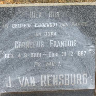 RENSBURG Cornelius Francois, J. van 1889-1967