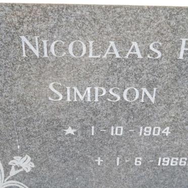 SIMPSON Nicolaas F. 1904-1966