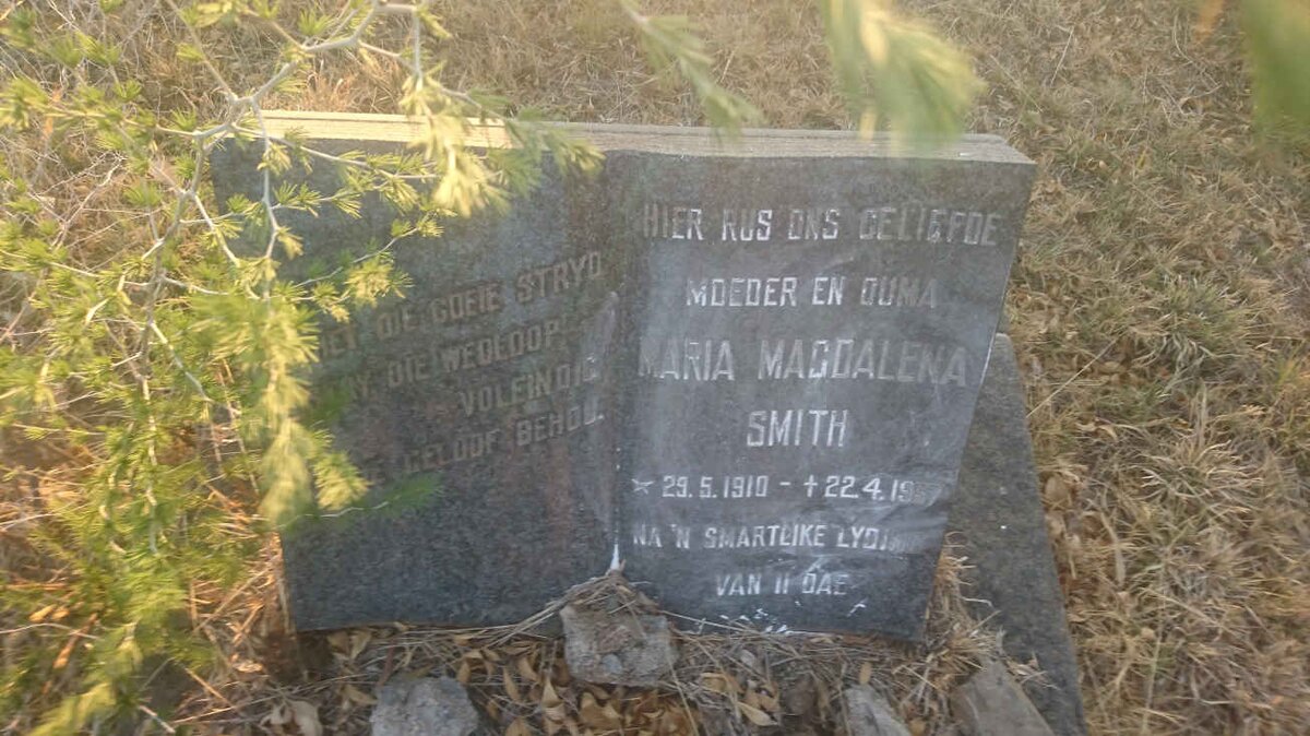 SMITH Maria Magdalena 1910-19?7