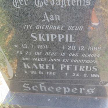 SCHEEPERS Karel Petrus 1910-1991 :: SCHEEPERS Skippie 1971-1988