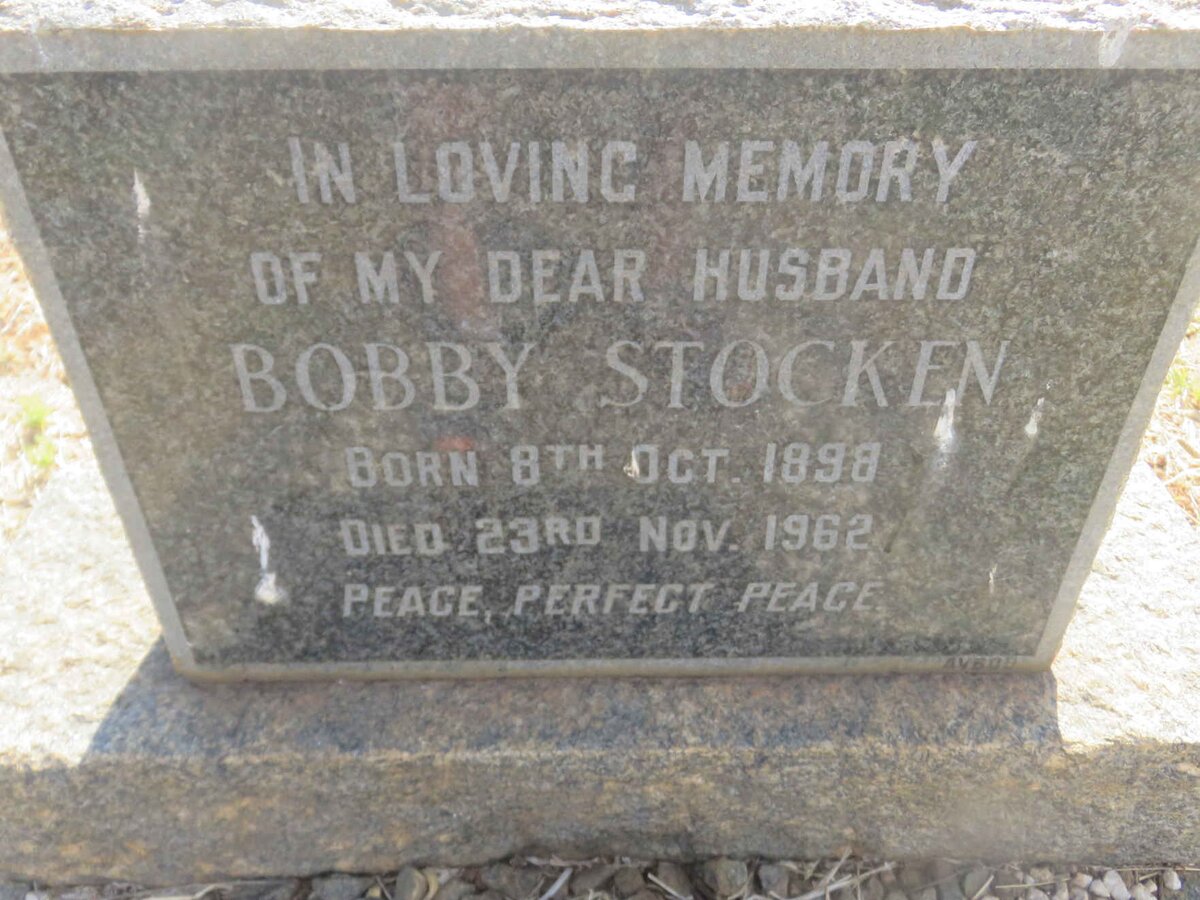 STOCKEN Bobby 1898-1962