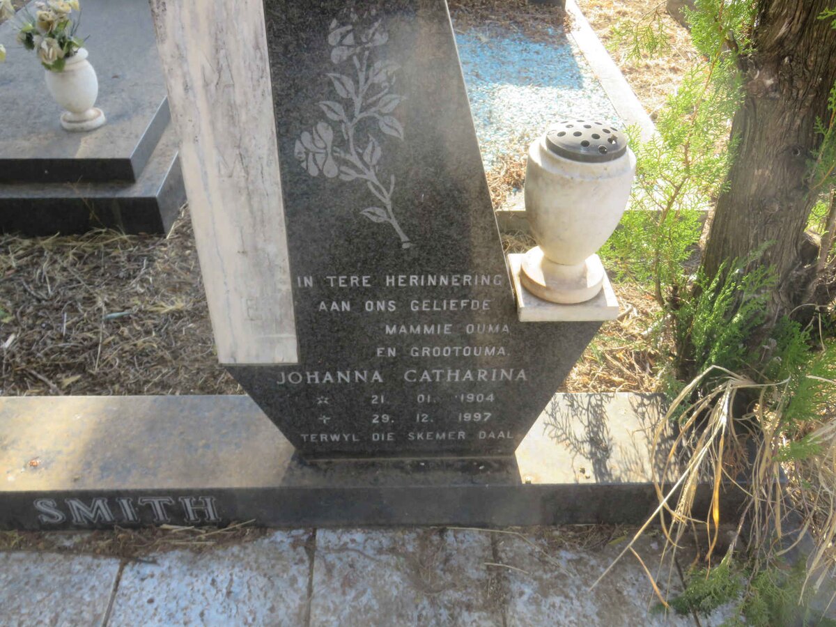 SMITH Hermanus 1898-1982 &amp; Johanna Catharina 1904-1997