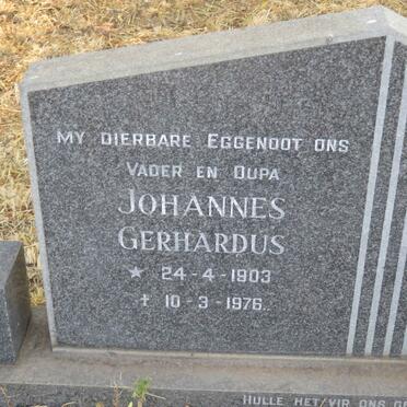 SWANEPOEL Johannes Gerhardus 1903-1976 &amp; Wilhelmina Jacoba VILJOEN 1905-1992