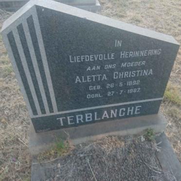 TERBLANCHE Aletta Christina 1892-1967