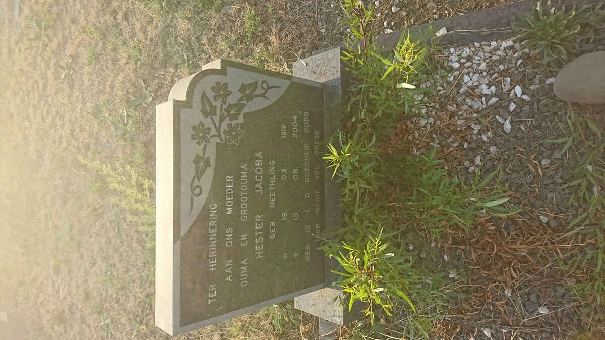 VUUREN Jacobus Lodewicus, Jansen van 1906-1983 &amp; Hester Jacoba  NEETHLING 1919-2004