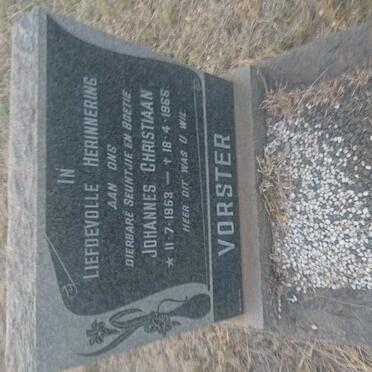 VORSTER Johannes Christiaan 1953-1966