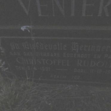 VENTER Christoffel Rudolf 1931-1958
