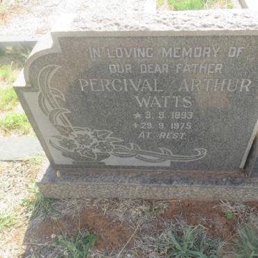 WATTS Percival Arthur 1893-1975 &amp; Johanna Maria Louisa ROSENSTRAUCH 1893-1967