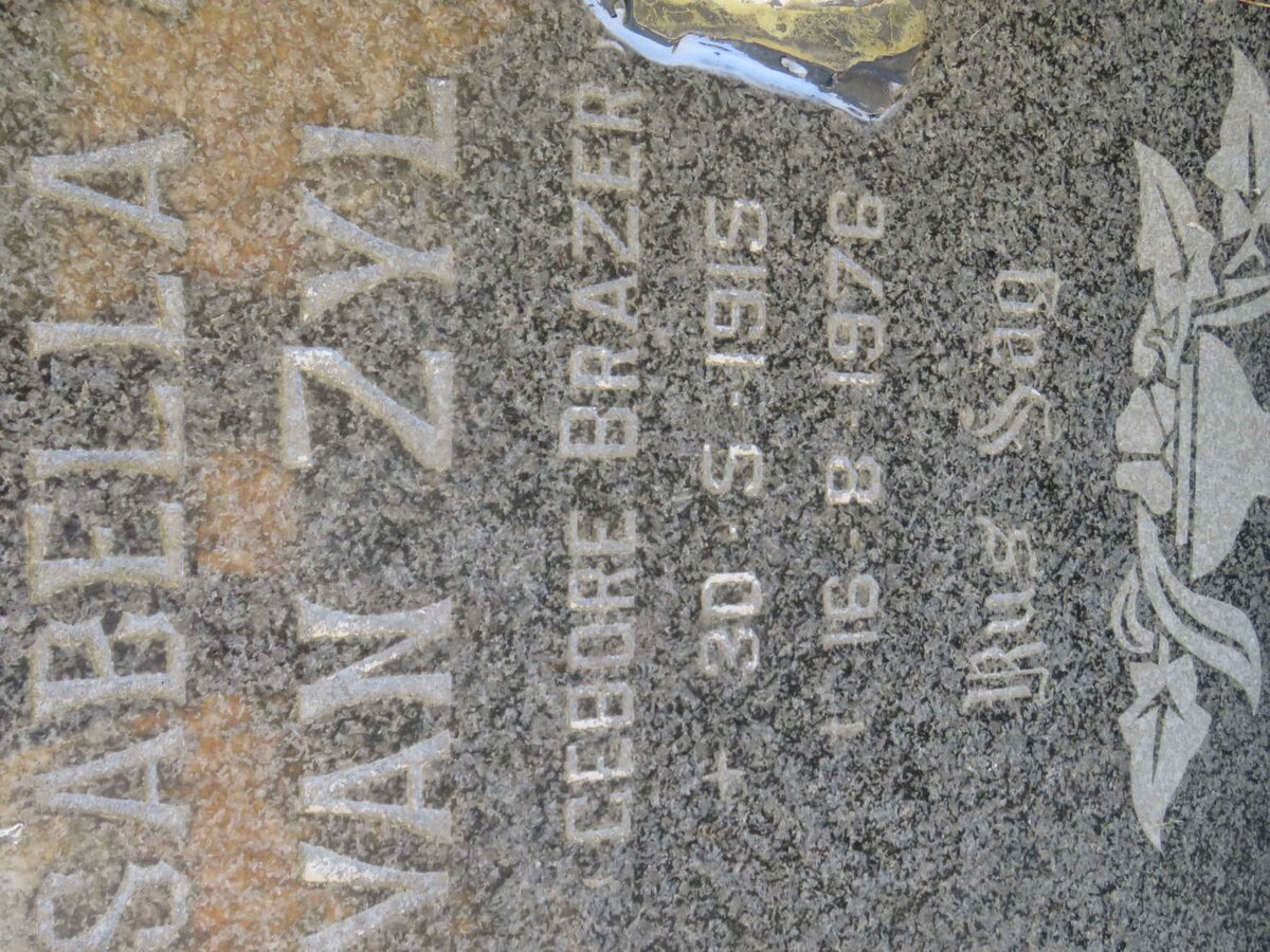 ZYL Isabella D., van nee BRAZER 1915-1976