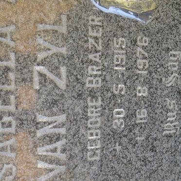 ZYL Isabella D., van nee BRAZER 1915-1976