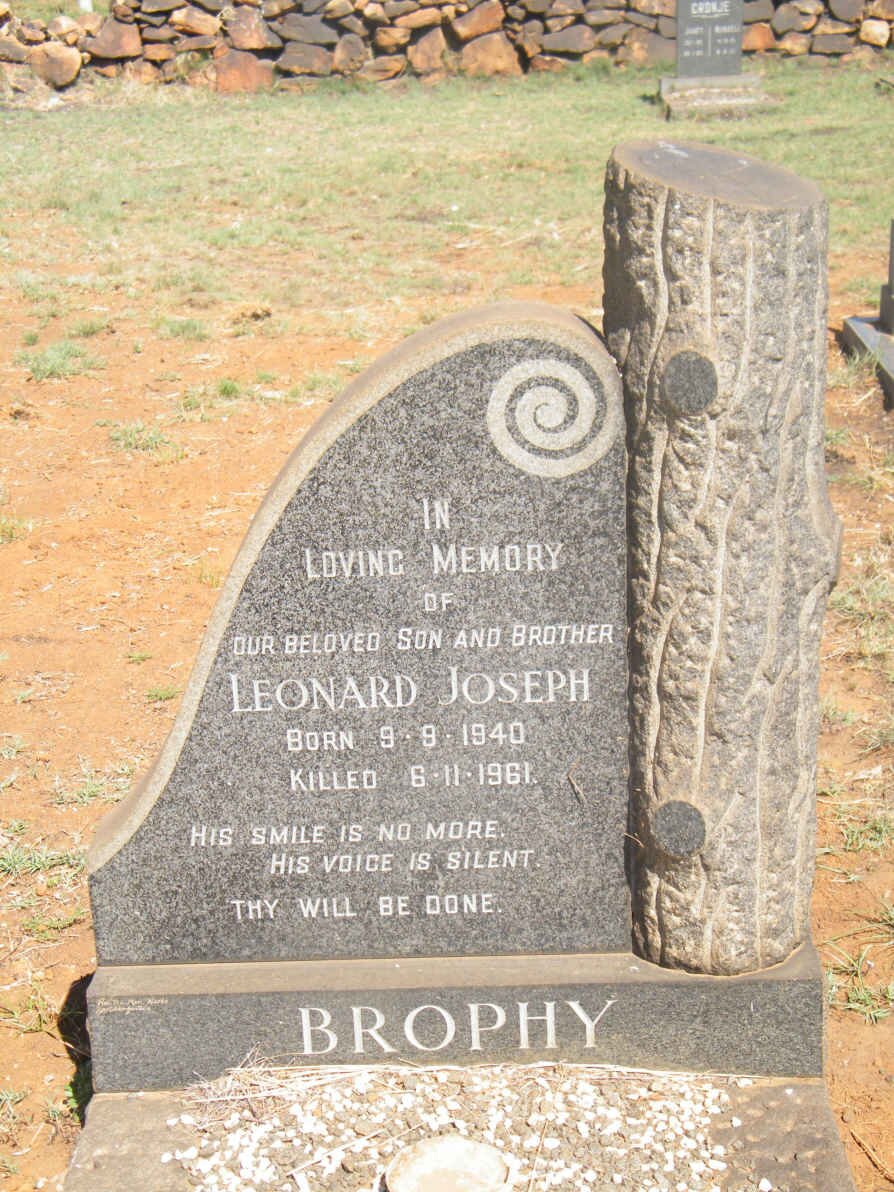 BROPHY Leonard Joseph 1940-1961