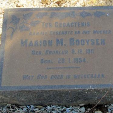 BOOYSEN Marion M. nee BOOYSEN 1911-1954