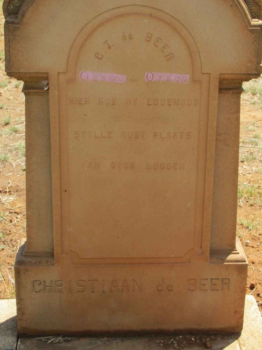 BEER C.J., de 1880-1932