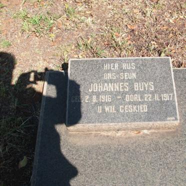 BUYS Johannes 1916-1917