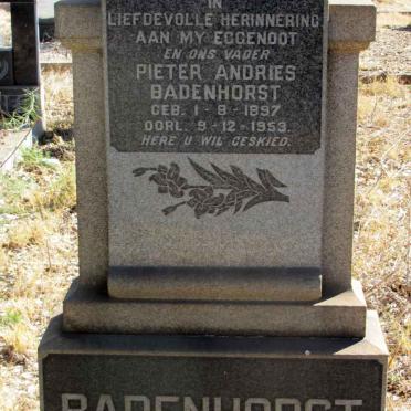 BADENHORST Pieter Andries 1897-1953