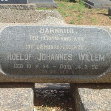BARNARD Roelof Johannes Willem 1934-1956