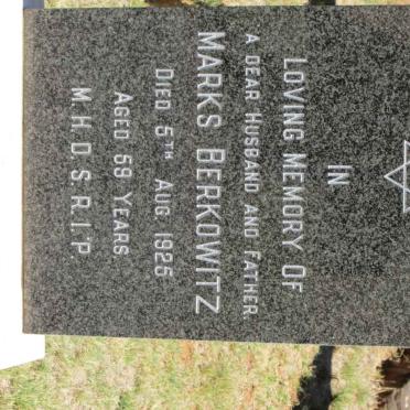 BERKOWITZ Marks -1925