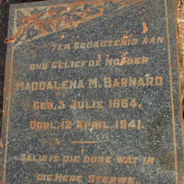 BARNARD Magdalena M. 1864-1941