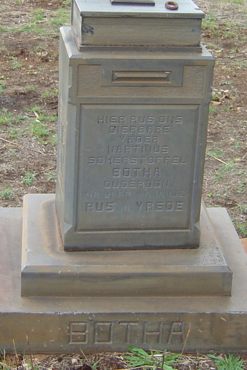 BOTHA Martinus Scherstoffel 