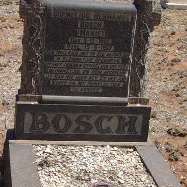 BOSCH Cornelius Hermanus 1943-1952